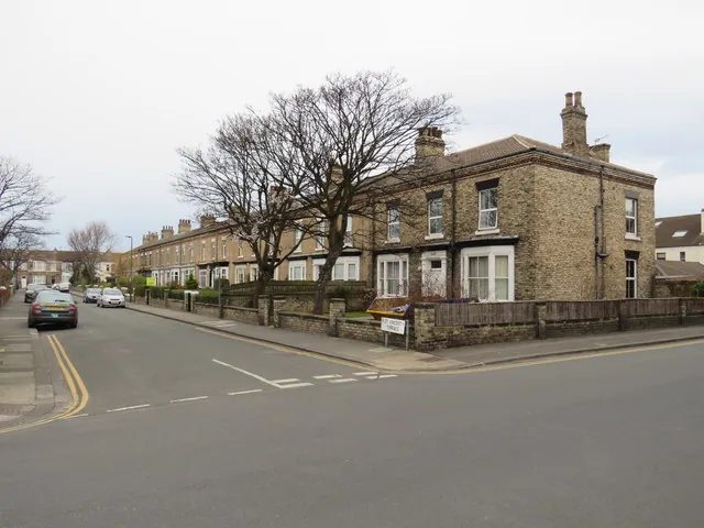 Victory Terrace, a row of terraced houses in Coatham, Redcar