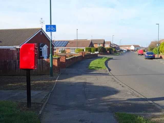 Houses on Mapleton Crescent in the Kirkleatham ward, Redcar