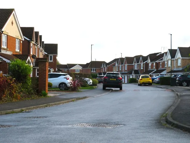 Salcombe Way, a cul-de-sac in Wheatlands, Redcar