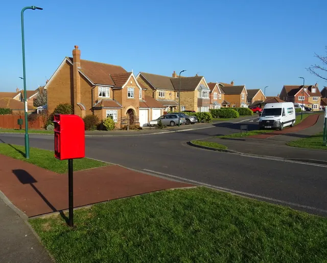 Detached houses on Cranbourne Drive, Wheatlands, Redcar